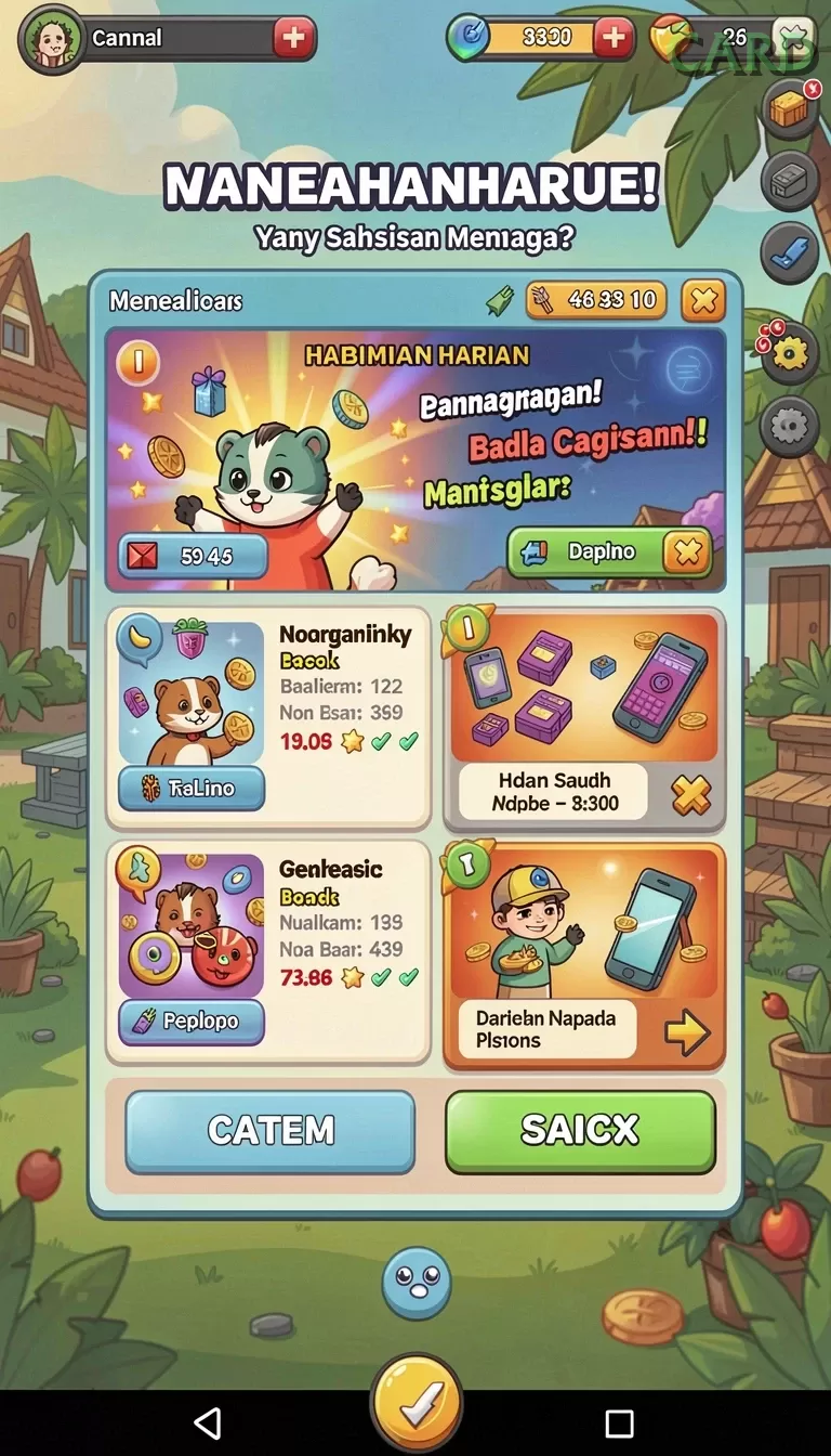Cuplikan layar API303 — aktivitas